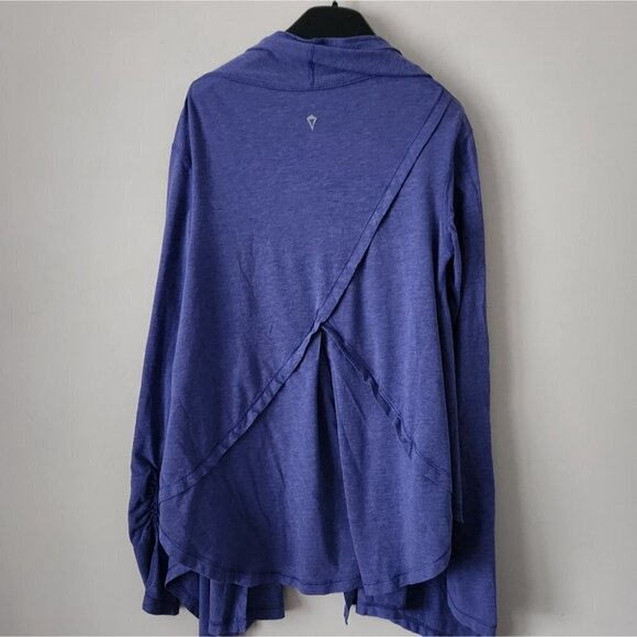 LULULEMON | Ivivva waterfall cardigan cotton purple girls sz 14 - Picture 2 of 6